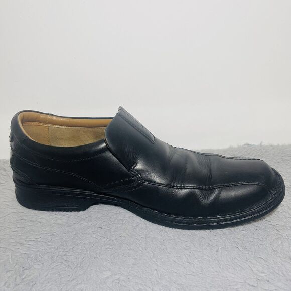 CLARK COLLECTION SOFT CUSHION WITH ORTHOLITE MEN BLAC DRESS SHOE SIZE 11 - Picture 12 of 12
